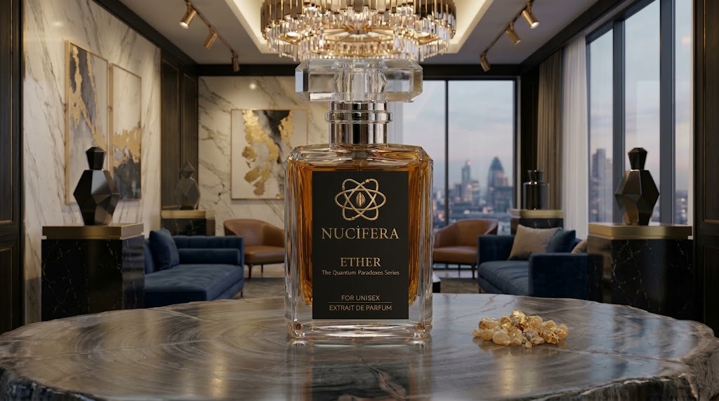 Ether — NUCİFERA — Extrait de Parfum, üst notalar: Çarkıfelek Meyvesi, Şeftali, Armut