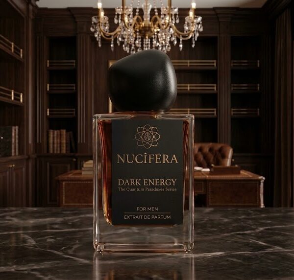 Dark Energy — NUCİFERA — Extrait de Parfum, üst notalar: Pembe Biber, Menekşe, Ardıç Meyvesi