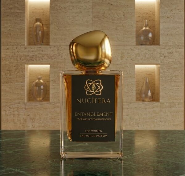 Entanglement — NUCİFERA — Extrait de Parfum, üst notalar: Yeşil Mandalina, Su Yasemini, Zencefil Çiçeği