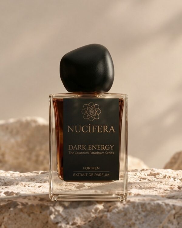 Dark Energy — NUCİFERA — Extrait de Parfum, üst notalar: Pembe Biber, Menekşe, Ardıç Meyvesi