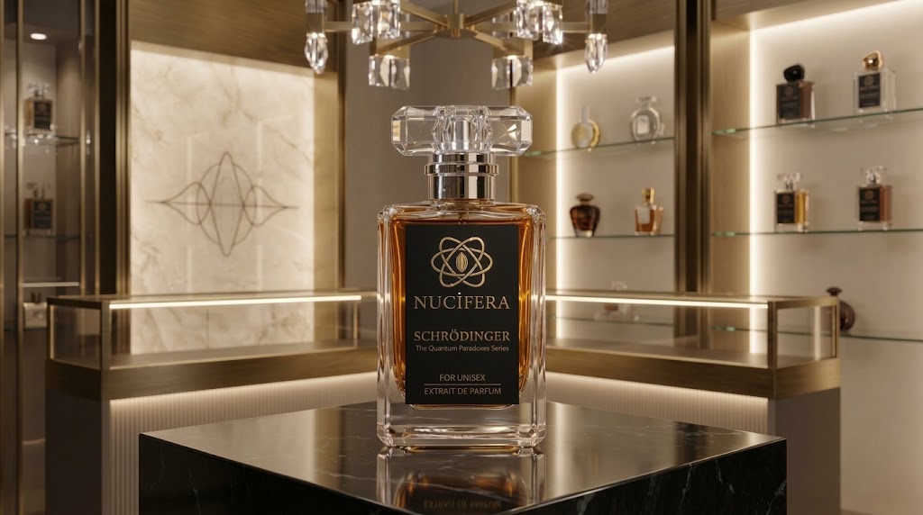 Schrödinger — NUCİFERA — Extrait de Parfum, üst notalar: Calabria Bergamotu, Sicilya Portakalı